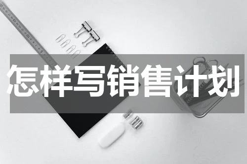 怎样写销售计划