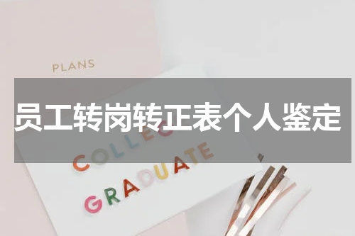 员工转岗转正表个人鉴定