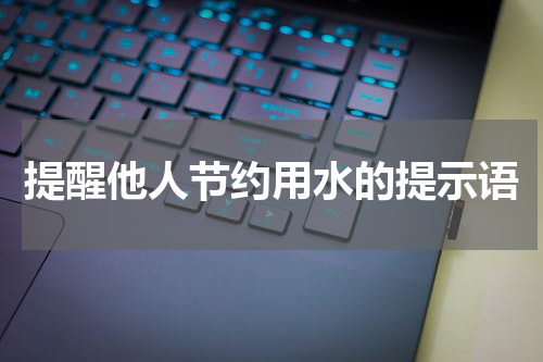 提醒他人节约用水的提示语