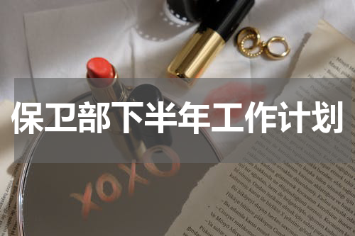 保卫部下半年工作计划