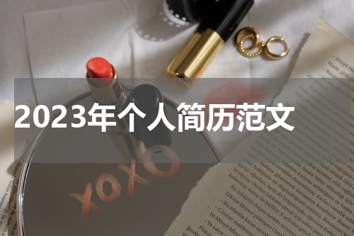 2023年个人简历范文