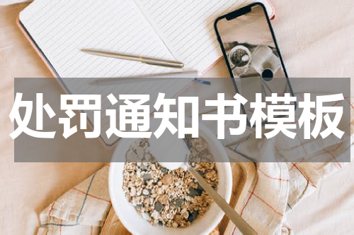 处罚通知书模板
