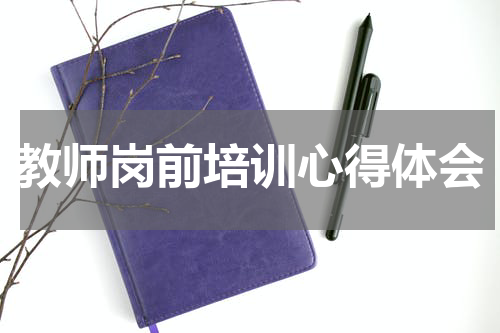 教师岗前培训心得体会