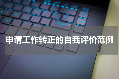 申请工作转正的自我评价范例