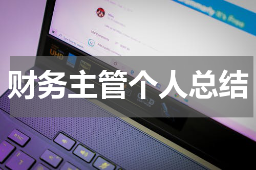 财务主管个人总结