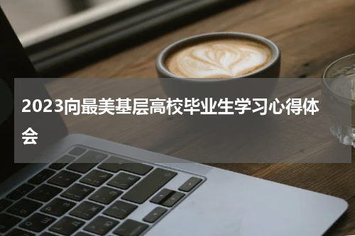2023向最美基层高校毕业生学习心得体会