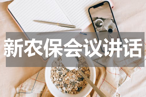 新农保会议讲话