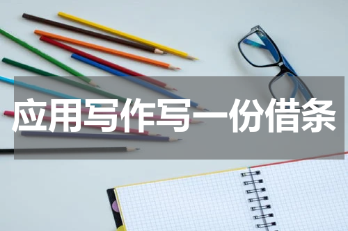 应用写作写一份借条