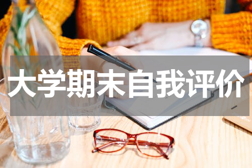 大学期末自我评价
