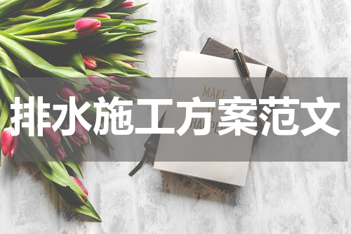 排水施工方案范文