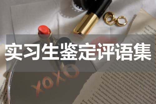 实习生鉴定评语集