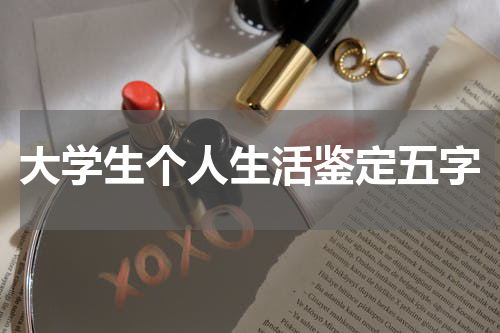 大学生个人生活鉴定五字