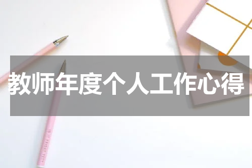 教师年度个人工作心得
