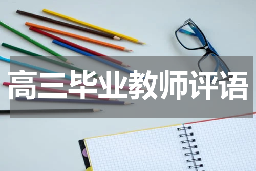 高三毕业教师评语