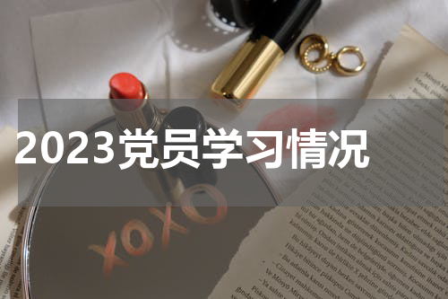 2023党员学习情况
