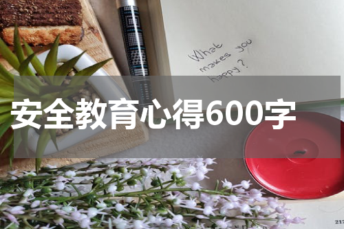 安全教育心得600字