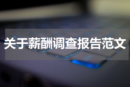 关于薪酬调查报告范文