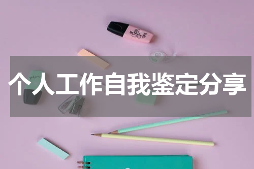 个人工作自我鉴定分享