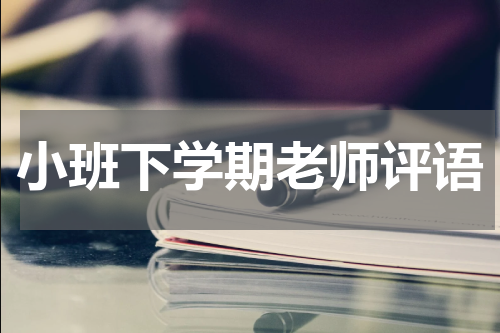 小班下学期老师评语