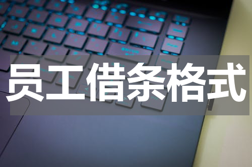员工借条格式