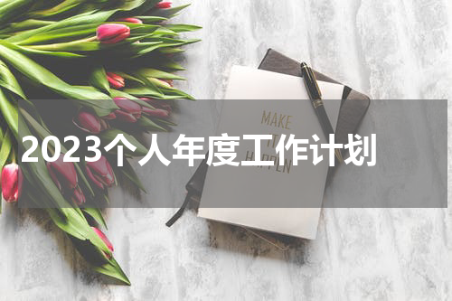 2023个人年度工作计划