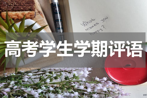 高考学生学期评语