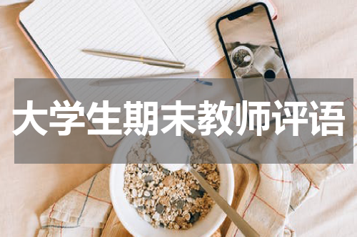 大学生期末教师评语
