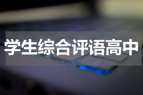 学生综合评语高中