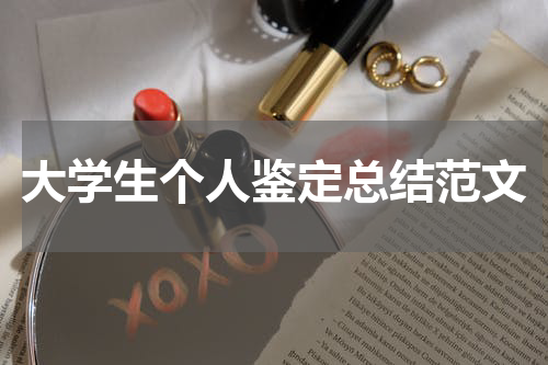 大学生个人鉴定总结范文