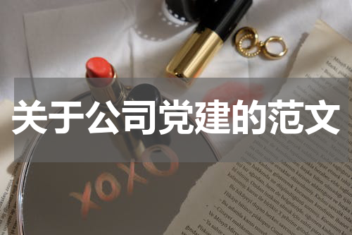 关于公司党建的范文