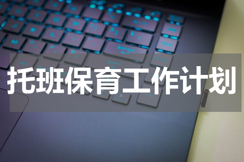 托班保育工作计划