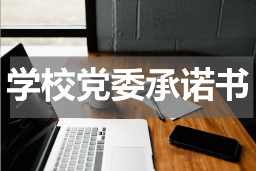 学校党委承诺书