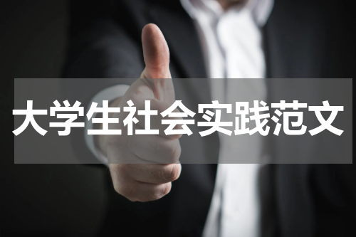 大学生社会实践范文