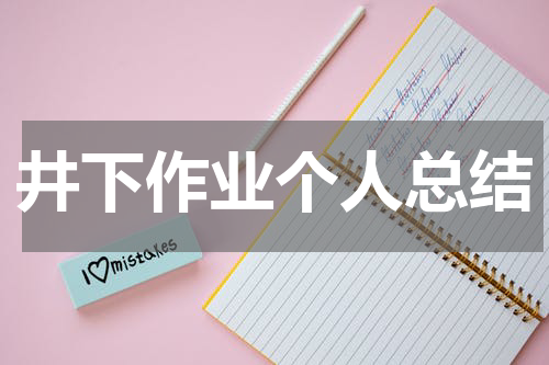 井下作业个人总结