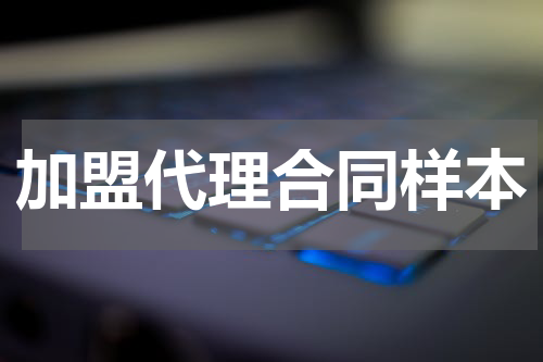 加盟代理合同样本
