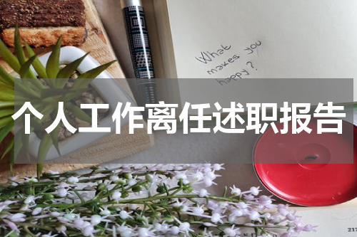 个人工作离任述职报告