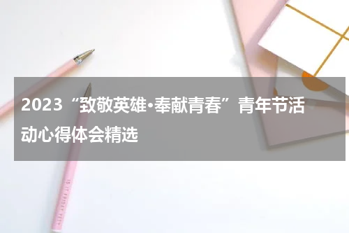 2023“致敬英雄·奉献青春”青年节活动心得体会精选