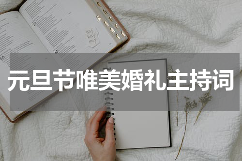 元旦节唯美婚礼主持词