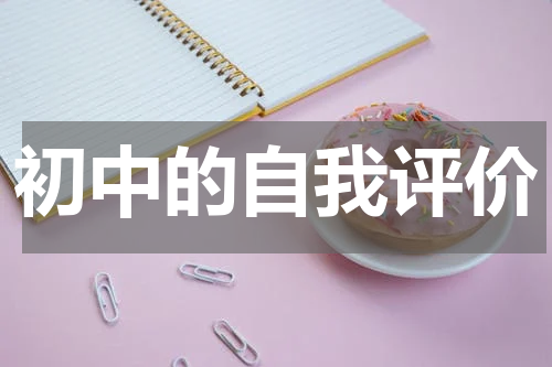 初中的自我评价
