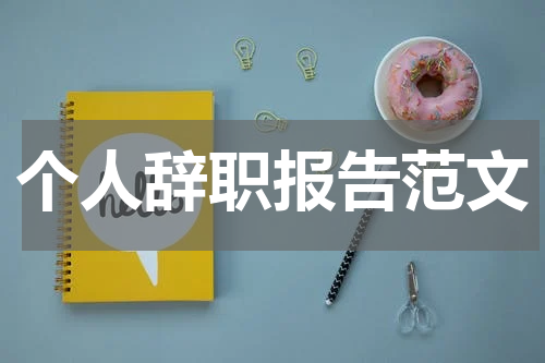 个人辞职报告范文