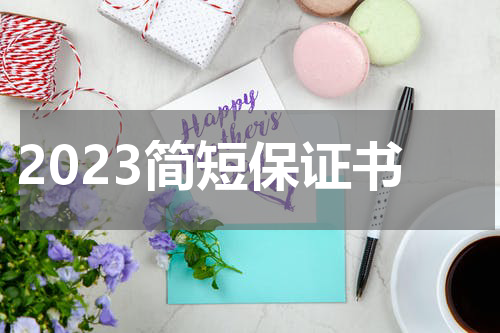 2023简短保证书