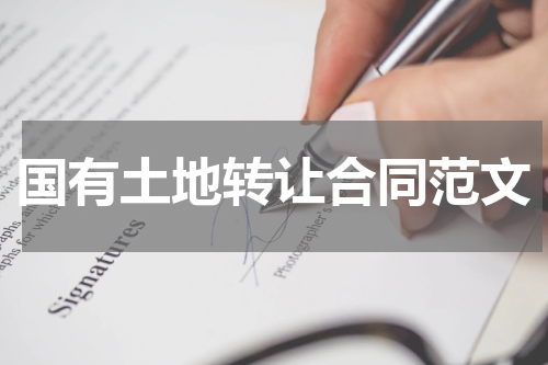 国有土地转让合同范文