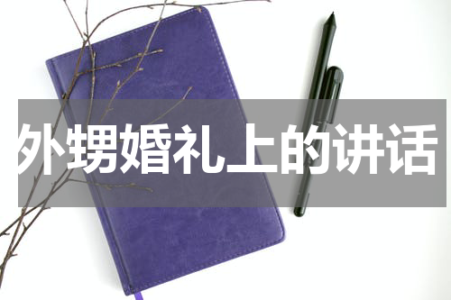 外甥婚礼上的讲话