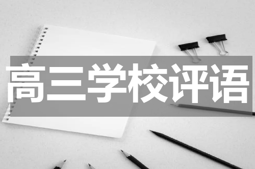 高三学校评语