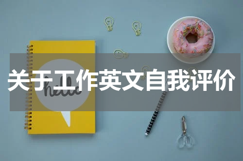 关于工作英文自我评价