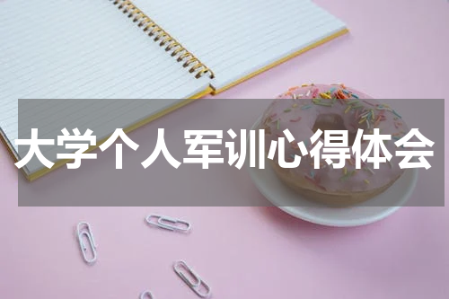 大学个人军训心得体会