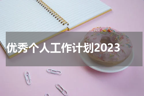 优秀个人工作计划2023