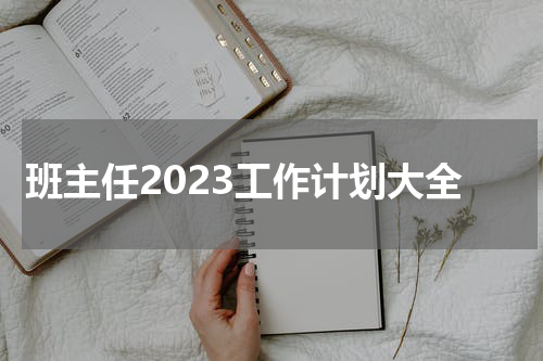 班主任2023工作计划大全