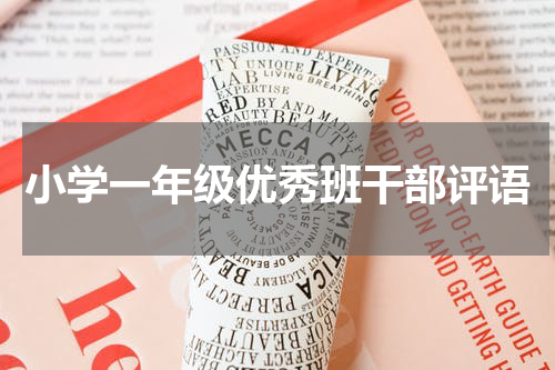 小学一年级优秀班干部评语