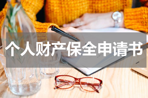 个人财产保全申请书